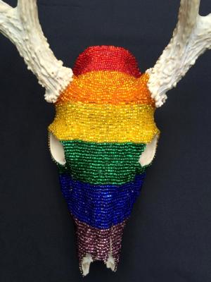 Rainbow Deer Skull I Rainbow Deer Skull I