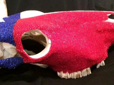 Texas Flag Cow Skull Right Side Texas Flag Cow Skull Right Side