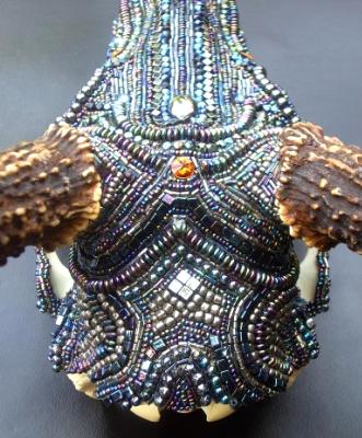 AB Beaded Deer Skull Top AB Beaded Deer Skull Top